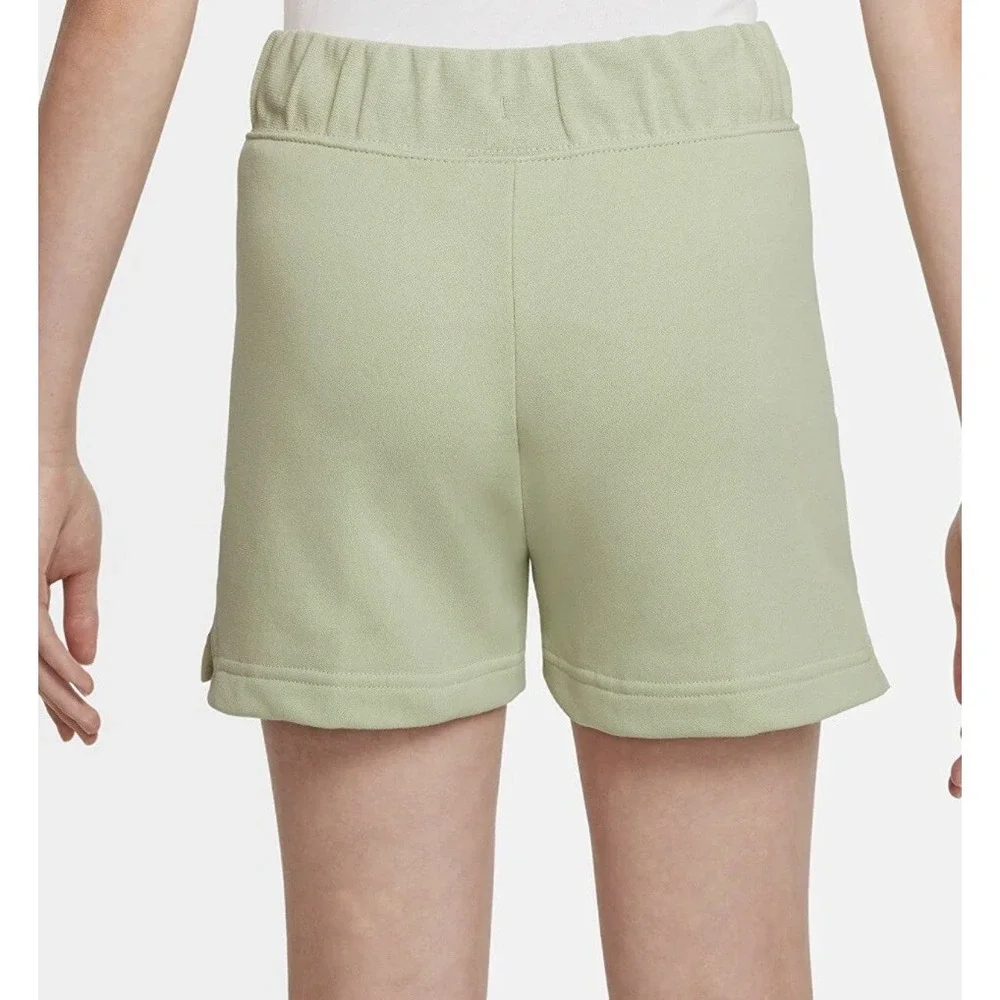 NIKE Olive Aura SPORTSWEAR CLUB FRENCH TERRY FLEECE SHORTS‎ BIG KIDS/GIRLS L NEW